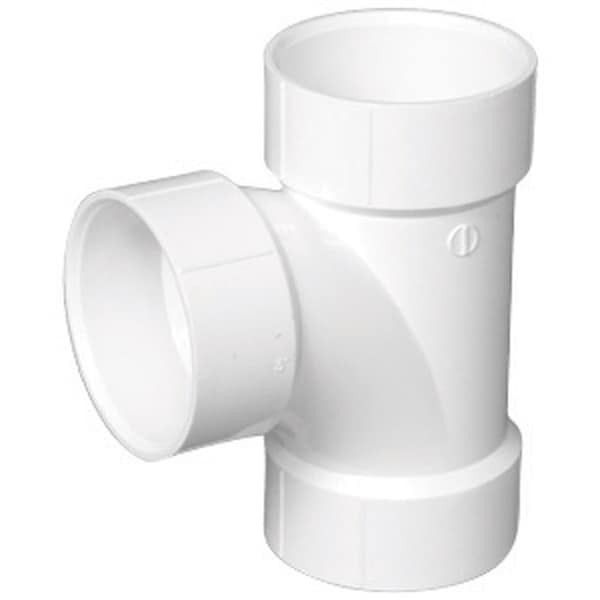 Charlotte Pipe And Foundry Charlotte Pipe 3 in. Hub X 3 in. D Hub PVC Sanitary Tee 1 pk PVC004001200 - main